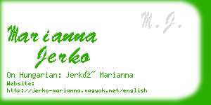 marianna jerko business card